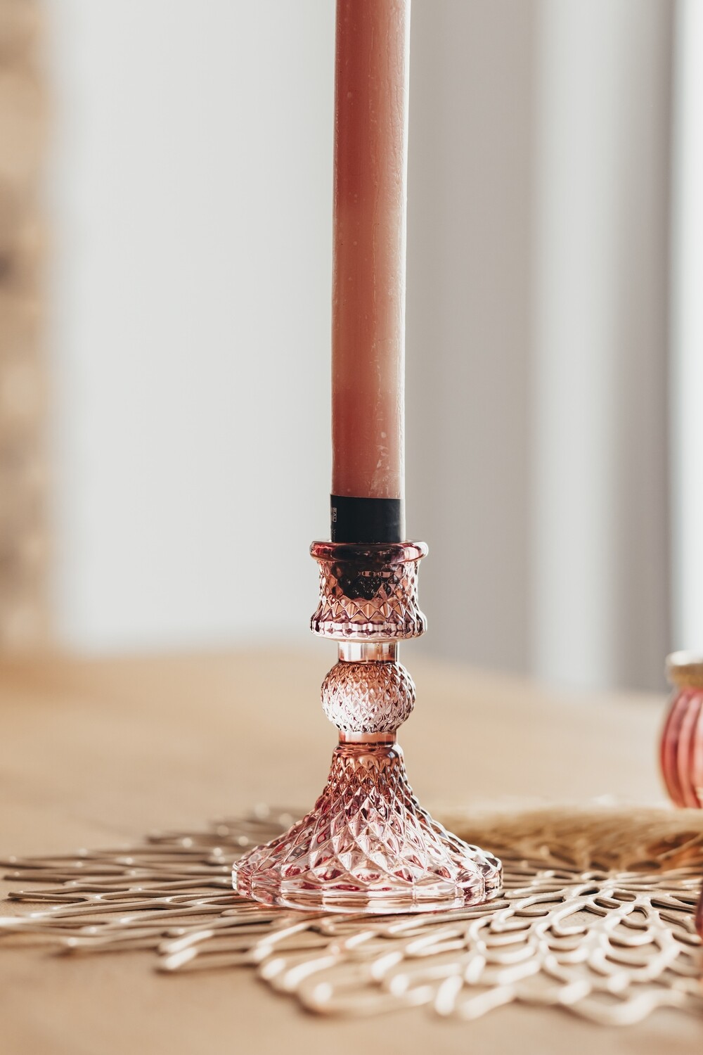 Kerzenständer klein bordeaux