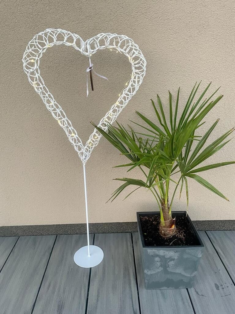 Herzen auf Standfuß mit LED