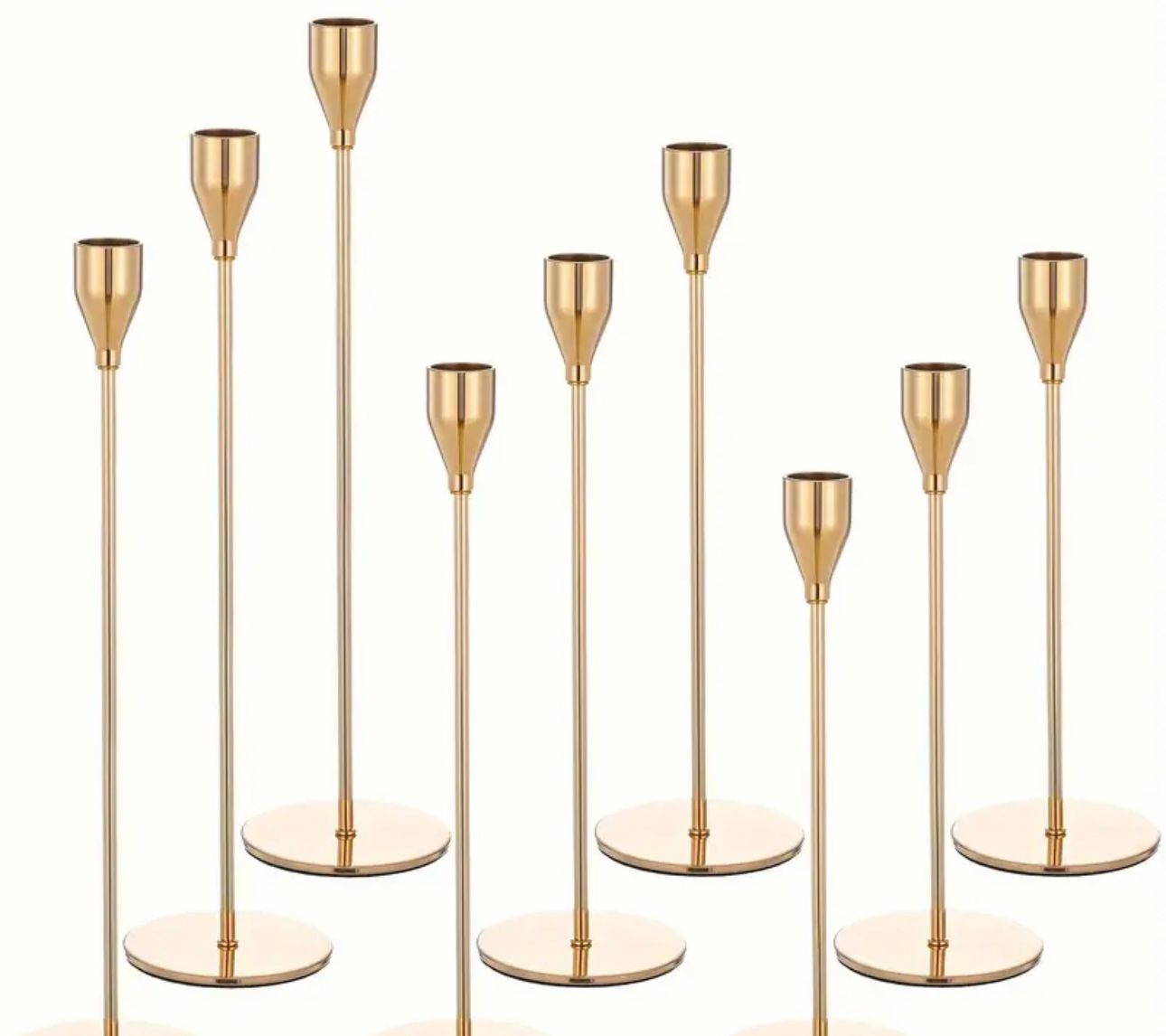 Kerzenständer  Gold - 3er Set