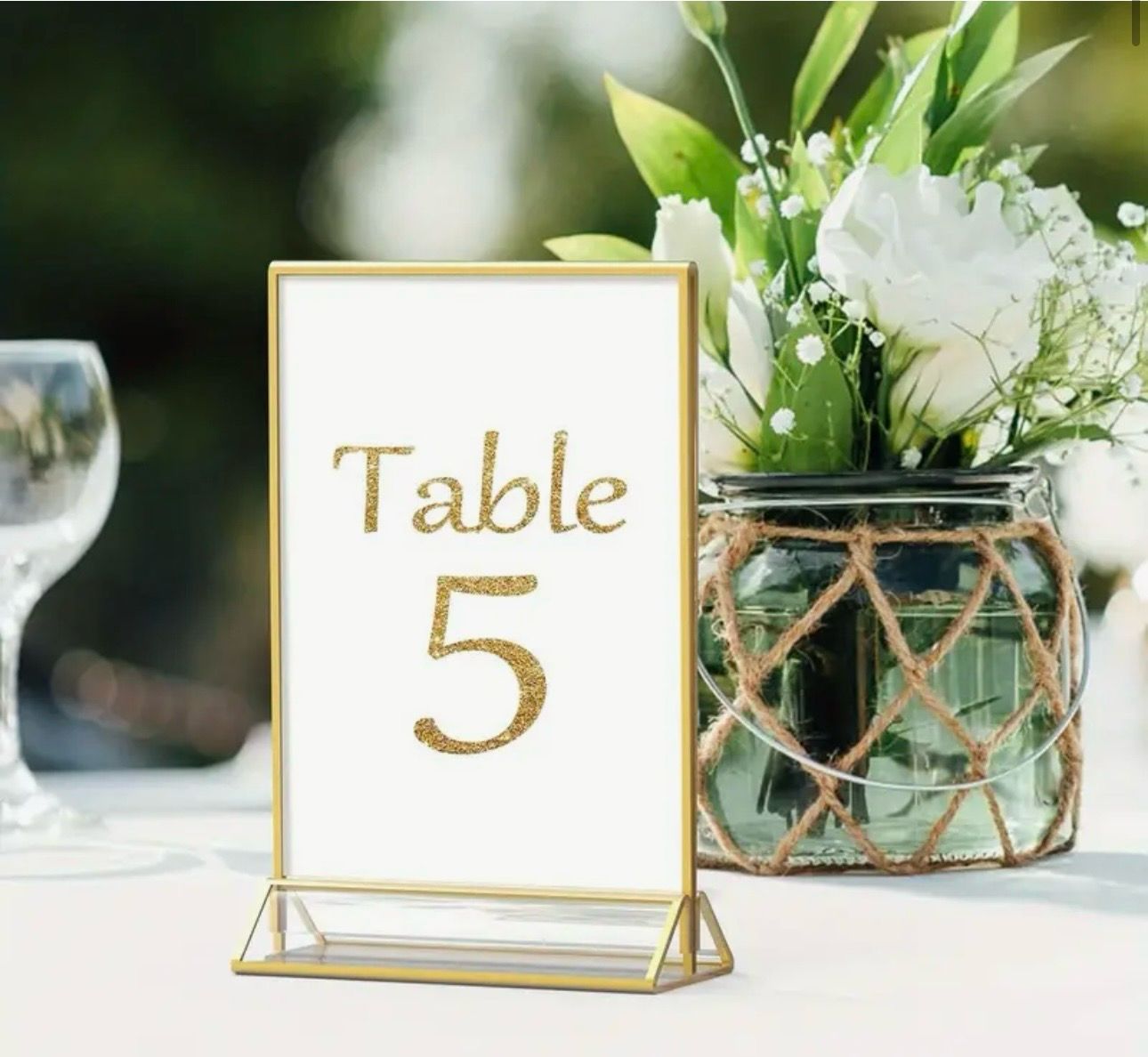 Menükartenhalter oder Tischnummerhalter