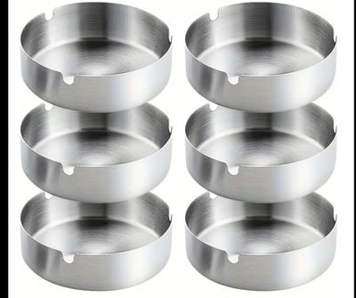 Aschenbecher  Silber  Set- 3 Stück