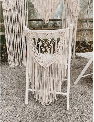 Boho  Makramee für Stuhlrücken 2x