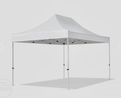Faltpavillion  weiss 3m x 4,5m