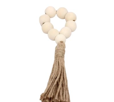 Boho Serviettenringe mit Holzperlen