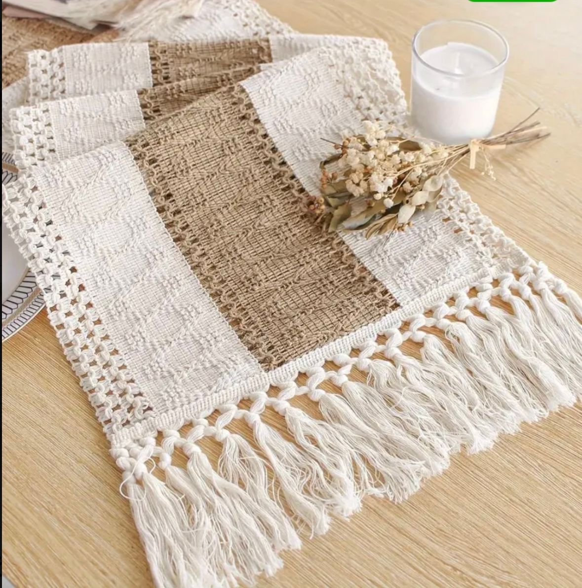 Tischläufer  " Boho -Makramee Style "