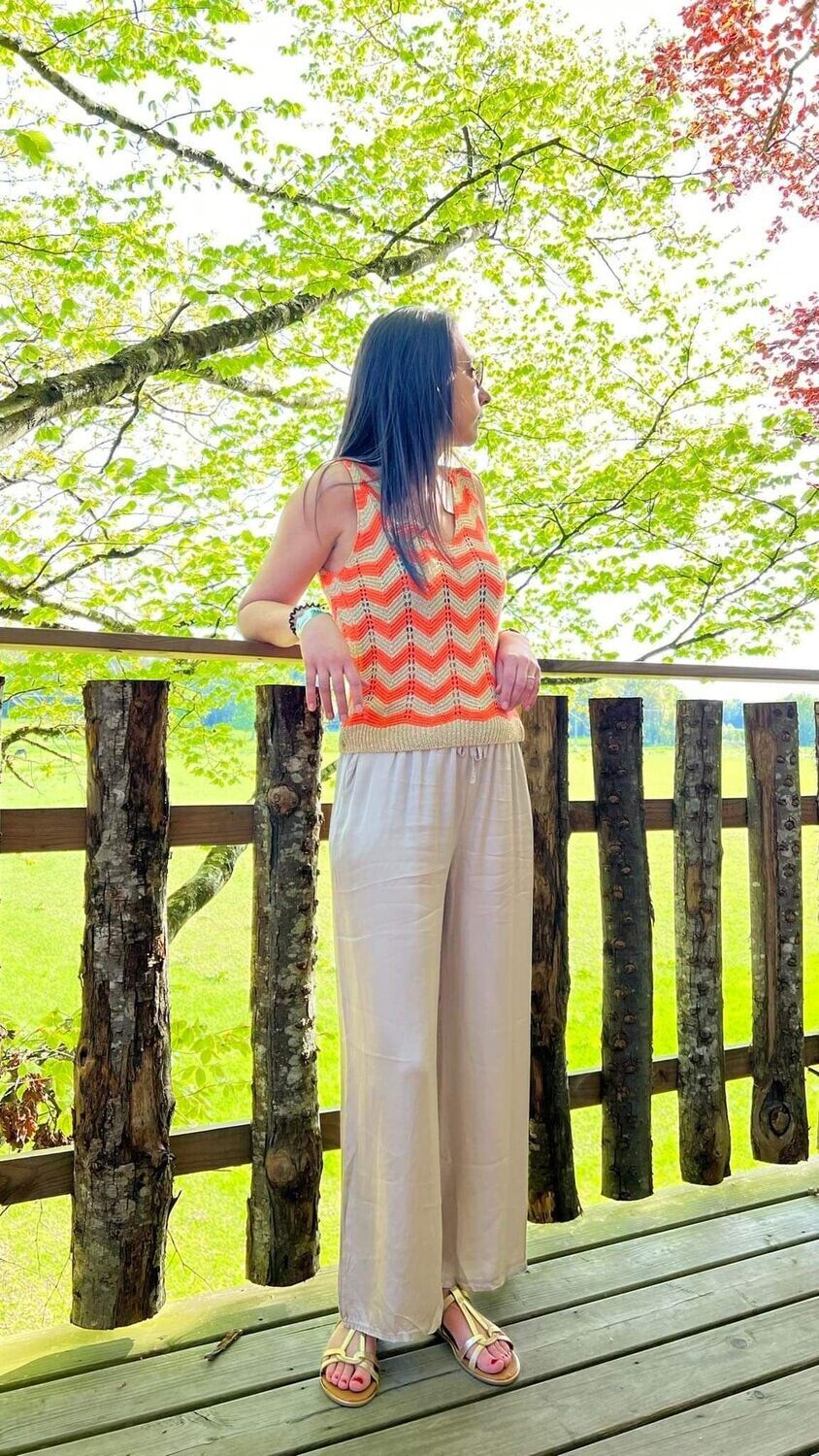 Pantalon fluide Beige