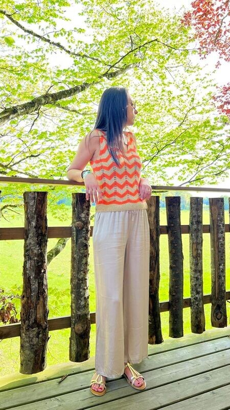 Pantalon fluide Beige