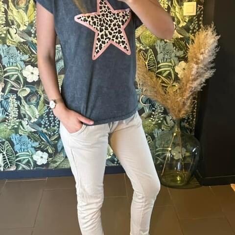 T-shirt étoile rose TU