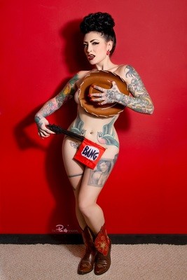 (7 Pinup Prints) Lola Diamond ''cowgirl''