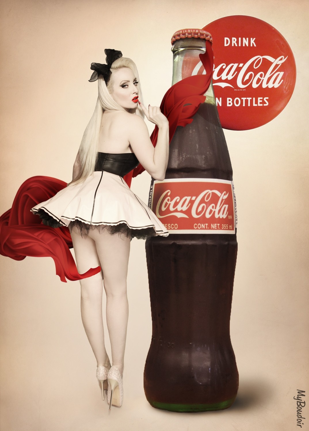 Pinup Coke Bottle