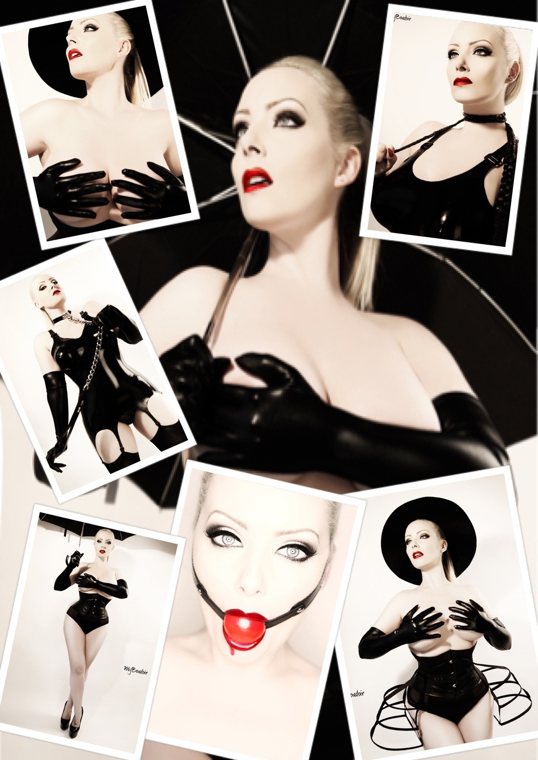 (7 Pinup Prints) My Boudoir Fetish set