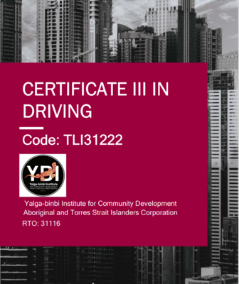 Certificate III in Driving Operations