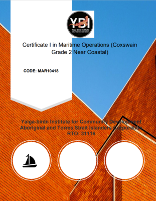 Certificate I in Maritime Operations (Coxswain Grade 2 Near Coastal)