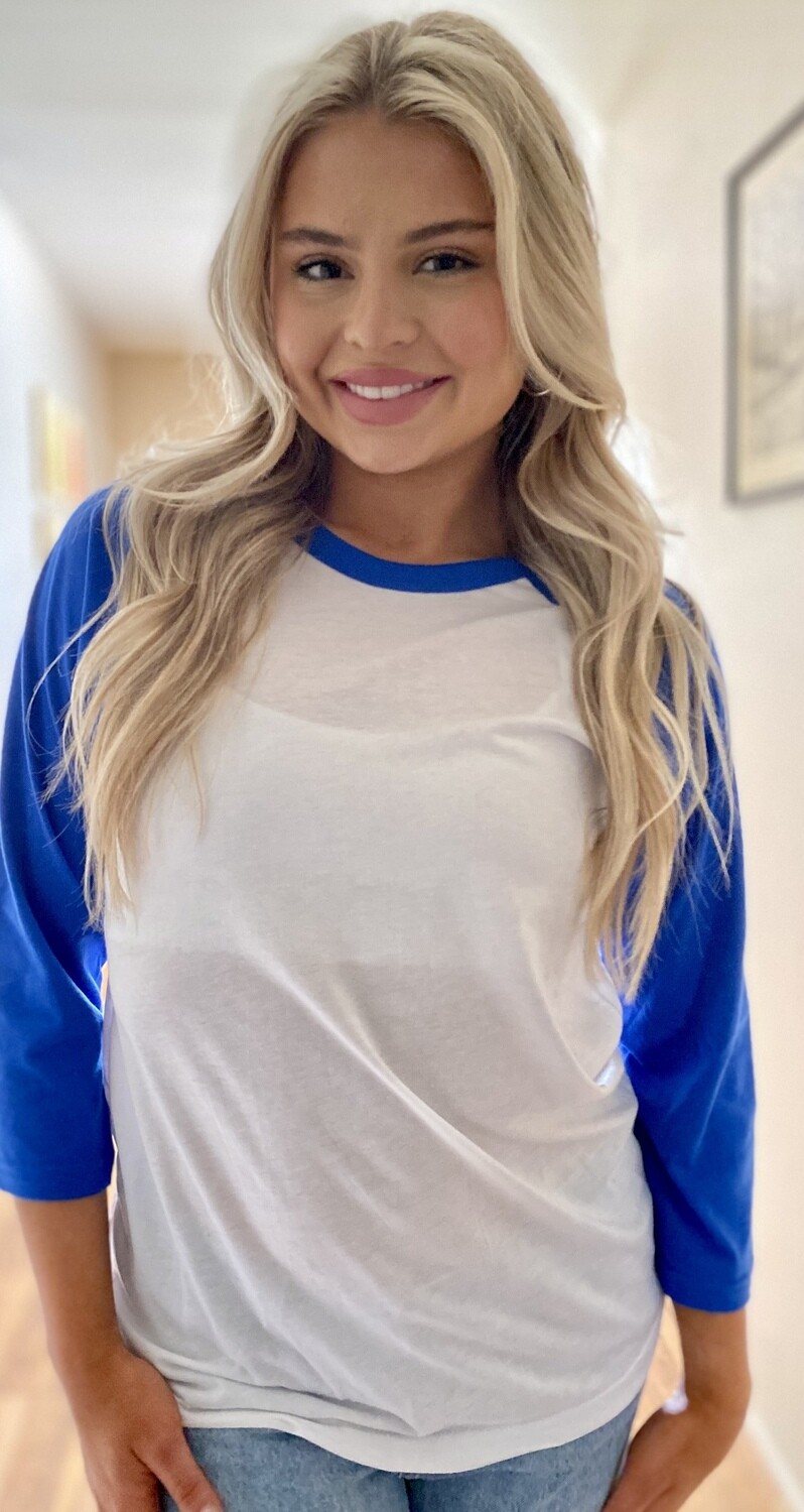 CUSTOM NUMBER on a Unisex Baseball Tee - 4 Color Options
