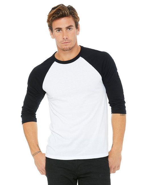 CUSTOM NUMBER on a Unisex Baseball Tee - 4 Color Options