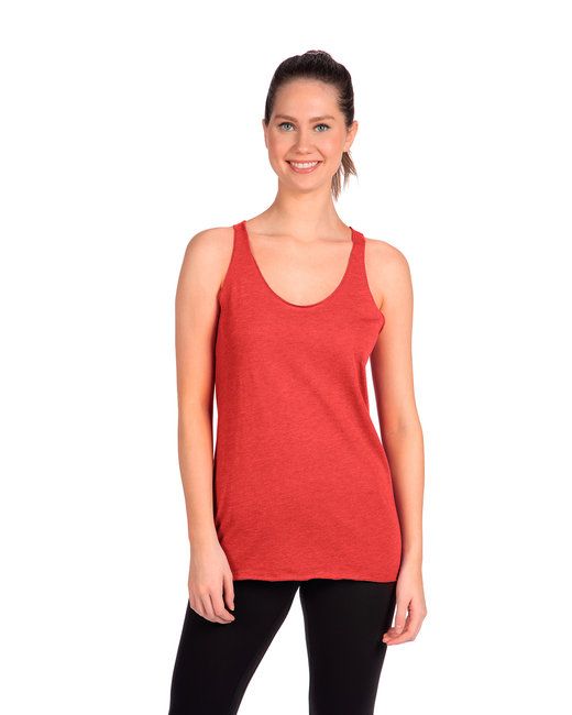 CUSTOM NUMBER on a Ladies Triblend Racerback Tank - 5 Color Options