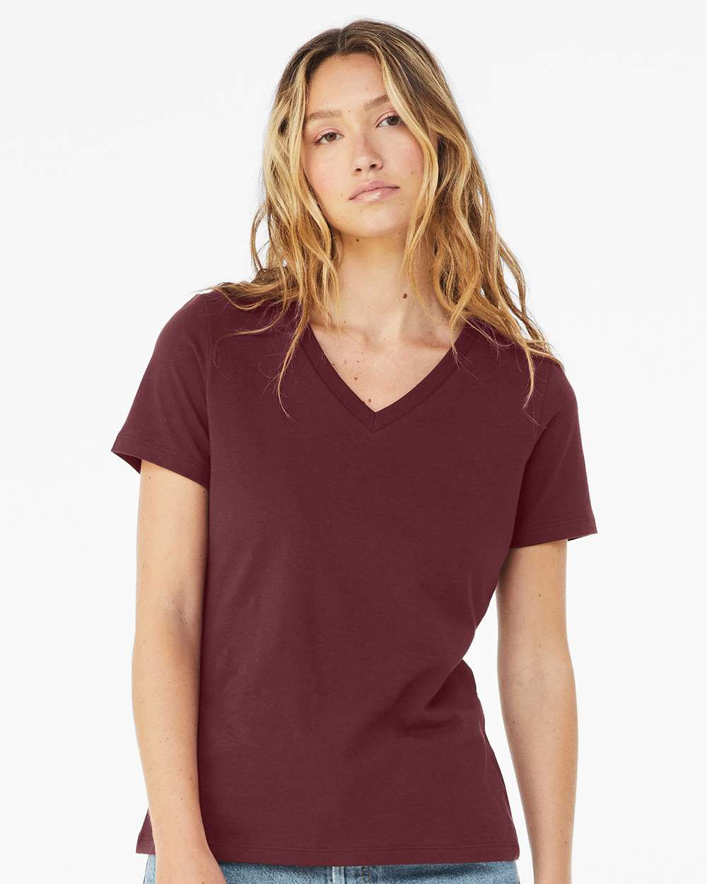 CUSTOM NUMBER on a Unisex Super Soft Cotton Jersey V-Neck - 6 Color Options