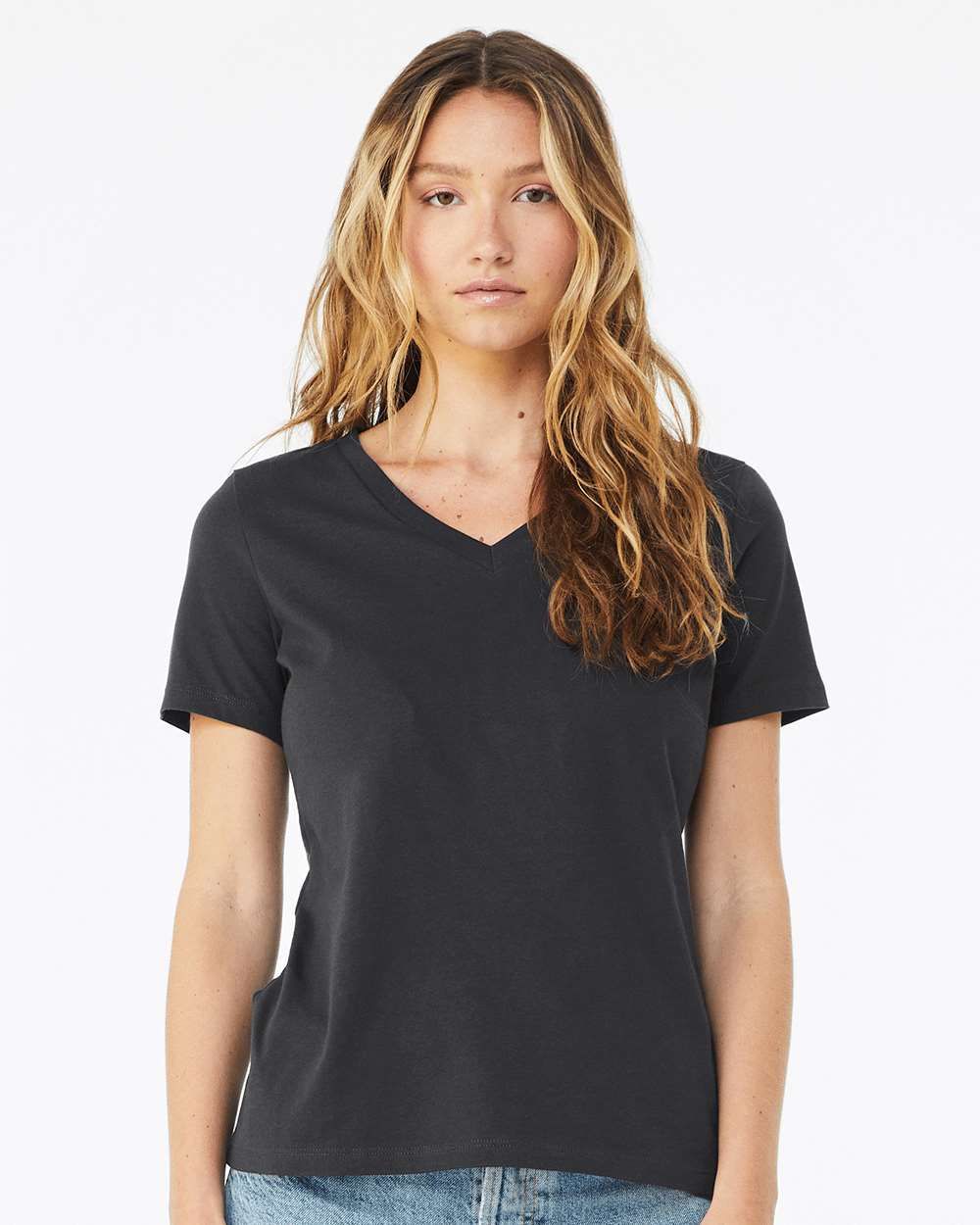 CUSTOM NUMBER on a Unisex Super Soft Cotton Jersey V-Neck - 6 Color Options