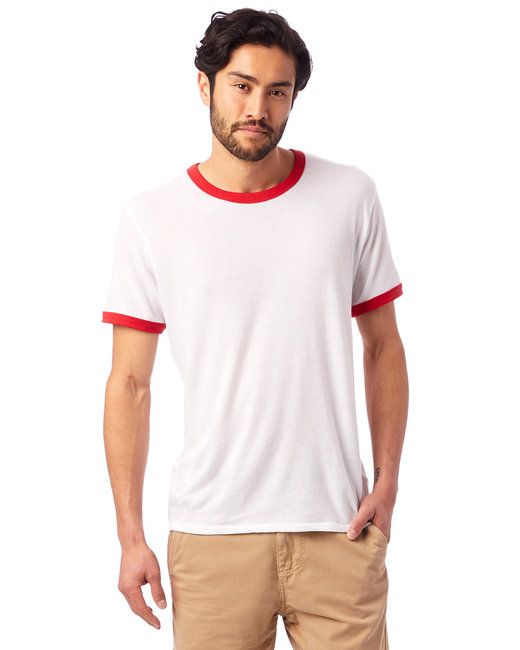 CUSTOM NUMBER on a Vintage-soft Unisex Ringer Tee - 3 Color Options