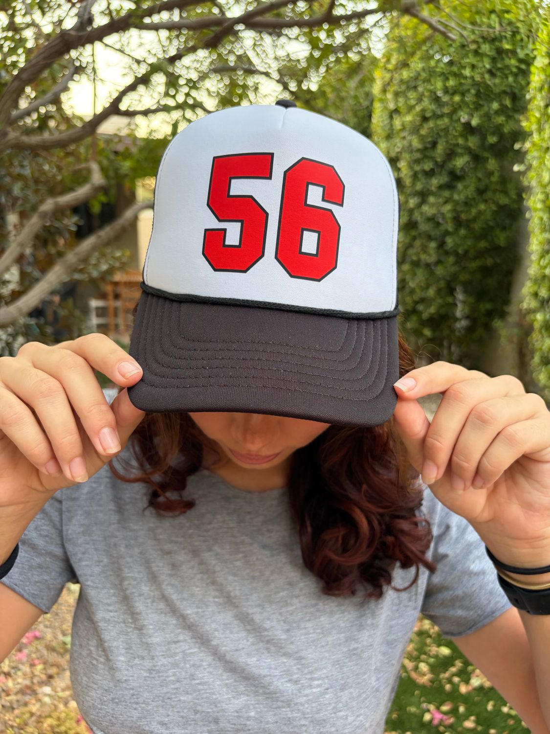 Custom Number Printed Foam Trucker Hat