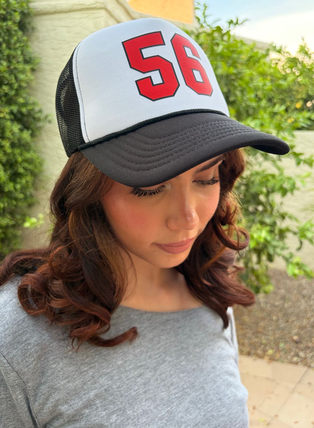 Custom Number Printed Foam Trucker Hat