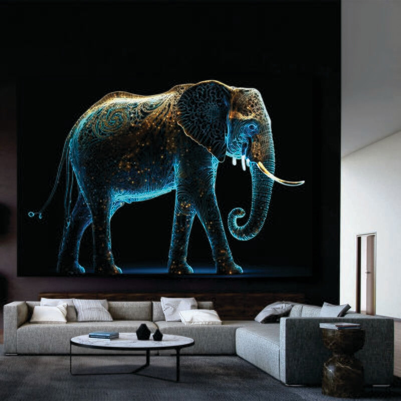 Big 5 - Neon Blue Elephant - Full Body