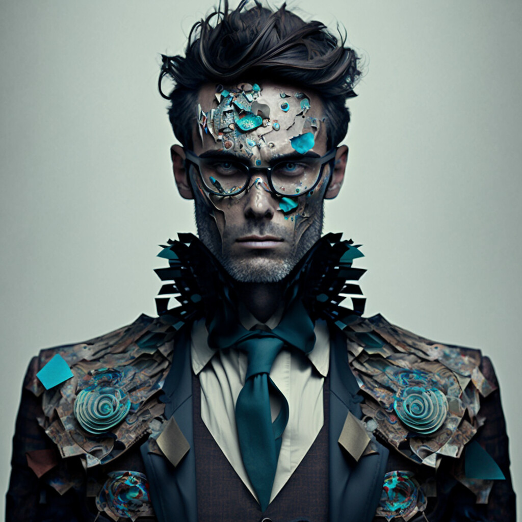 Avant-Garde Man Portrait