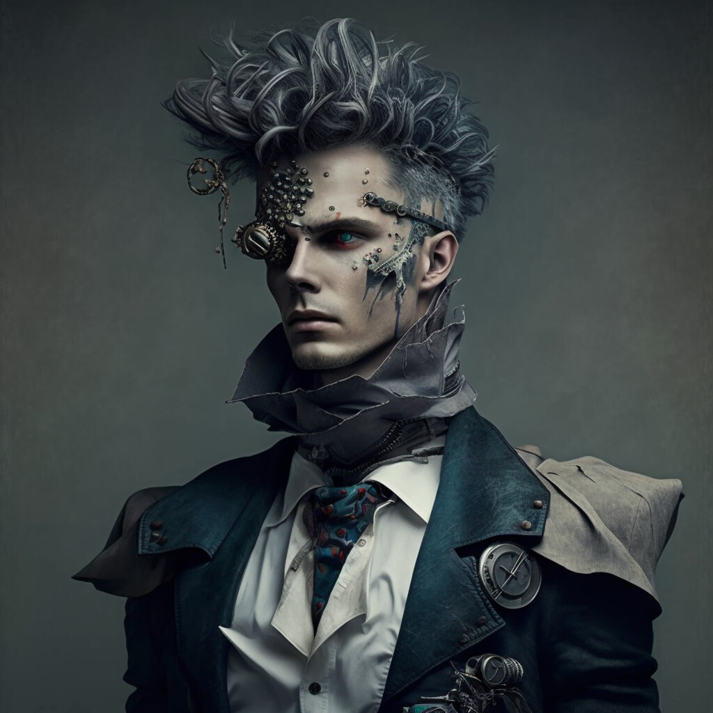 Avant-Garde Man Portrait