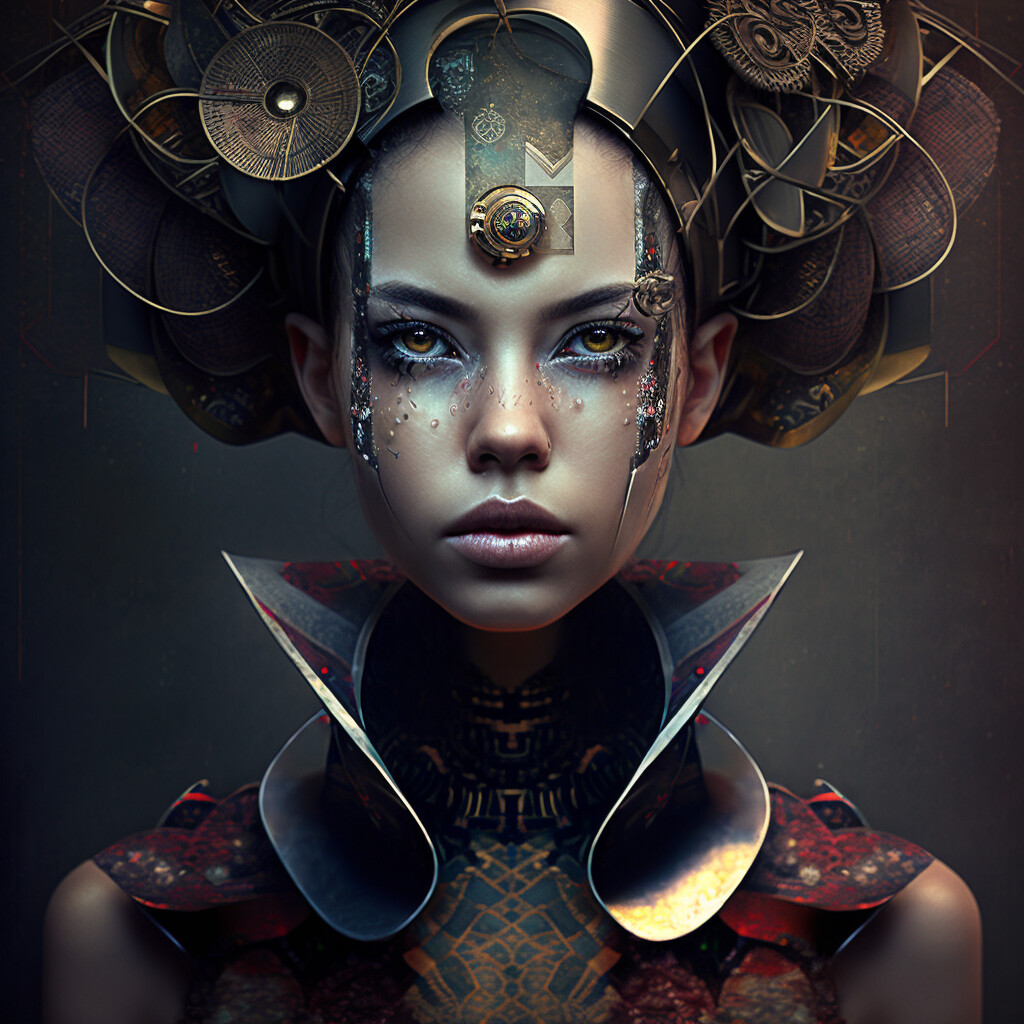 Avante-Garde Woman Portrait