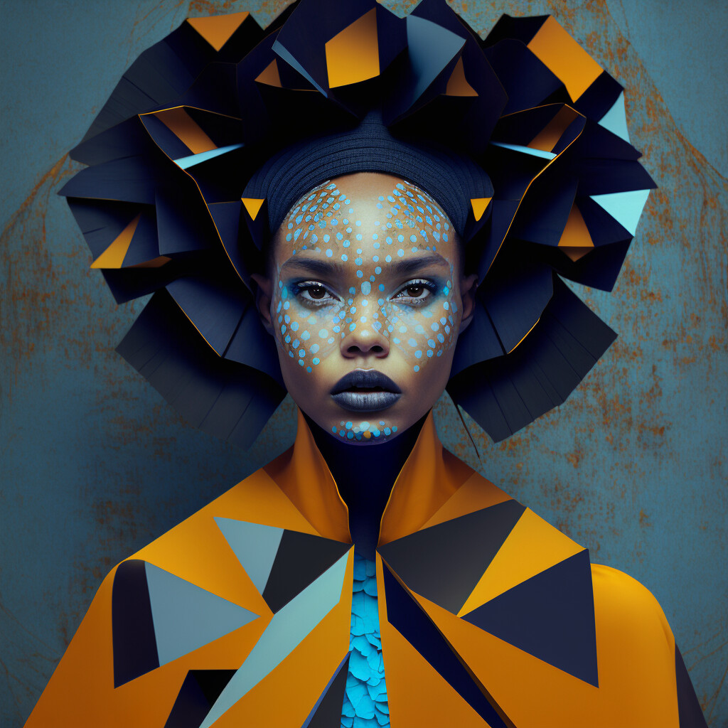 Avant-Garde Woman Portrait