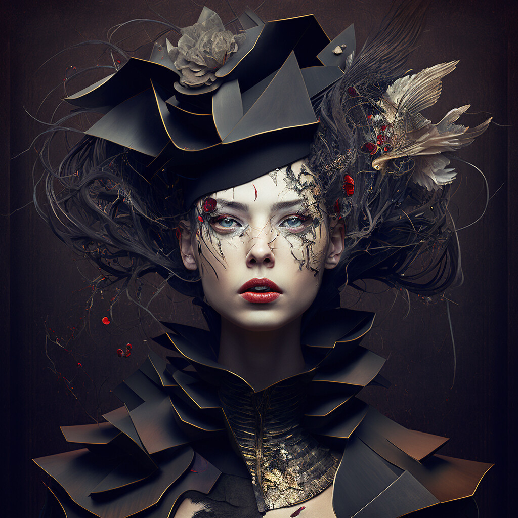 Avant-Garde WOman Portrait