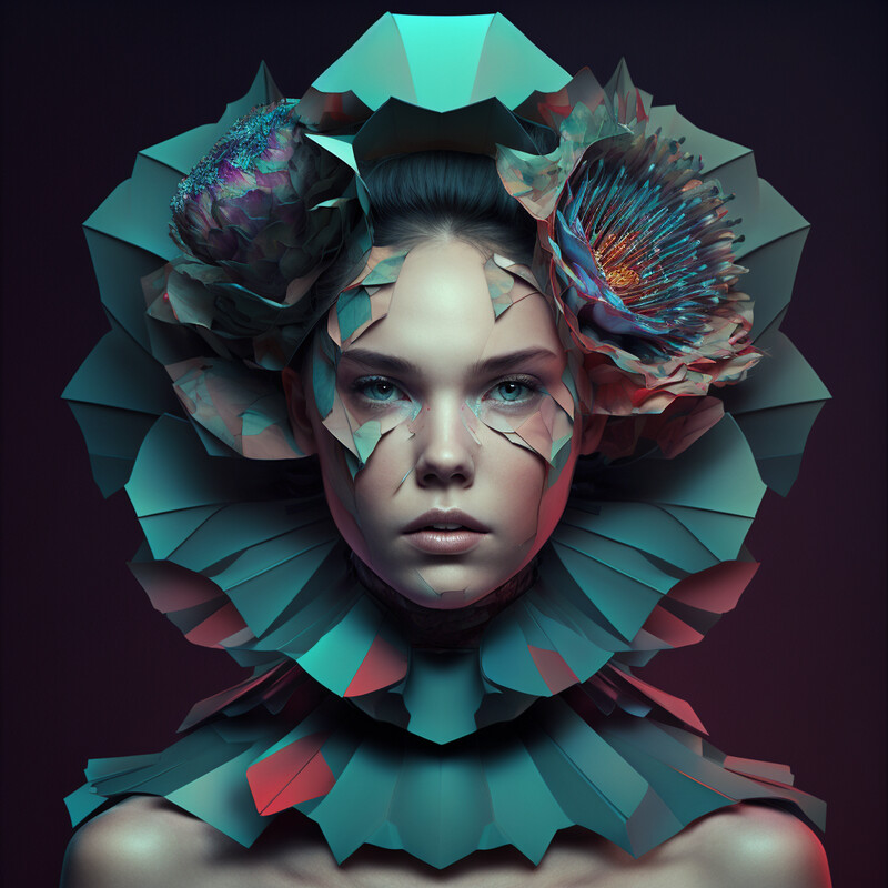 Avant-Garde Woman Portrait