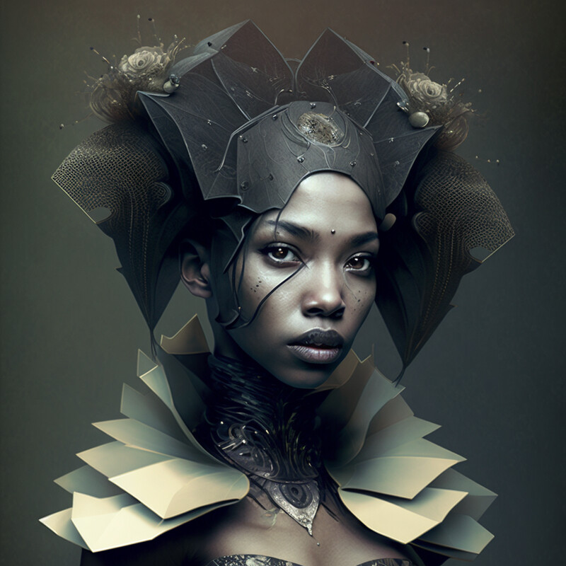 Avant-Garde Woman Portrait