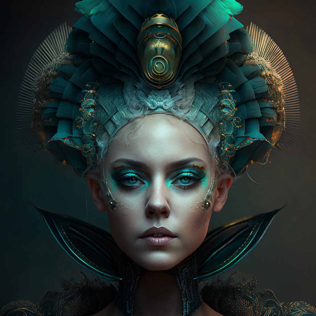 Avant-Garde Woman Portrait