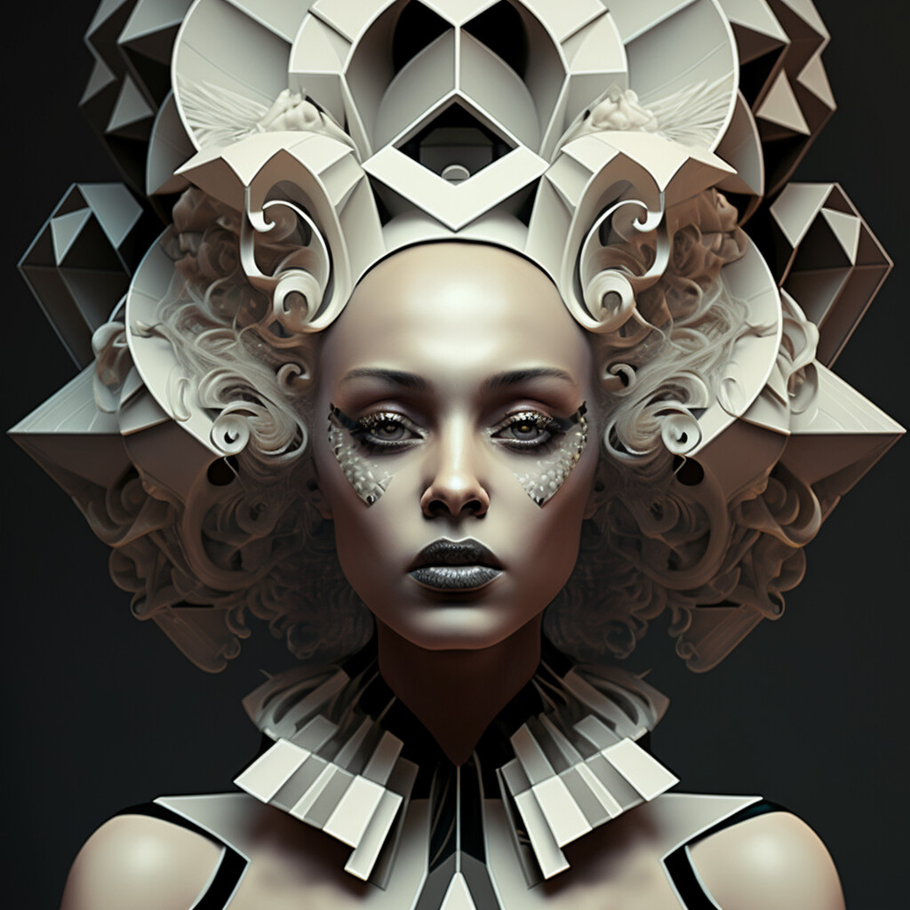Avant-Garde Woman Portrait