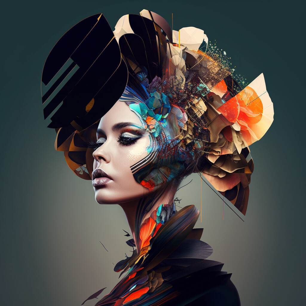 Avant-Garde Woman Portrait