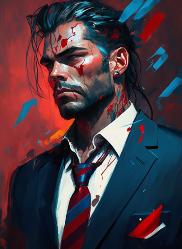White Collar Man - Blue &amp; Red Collection