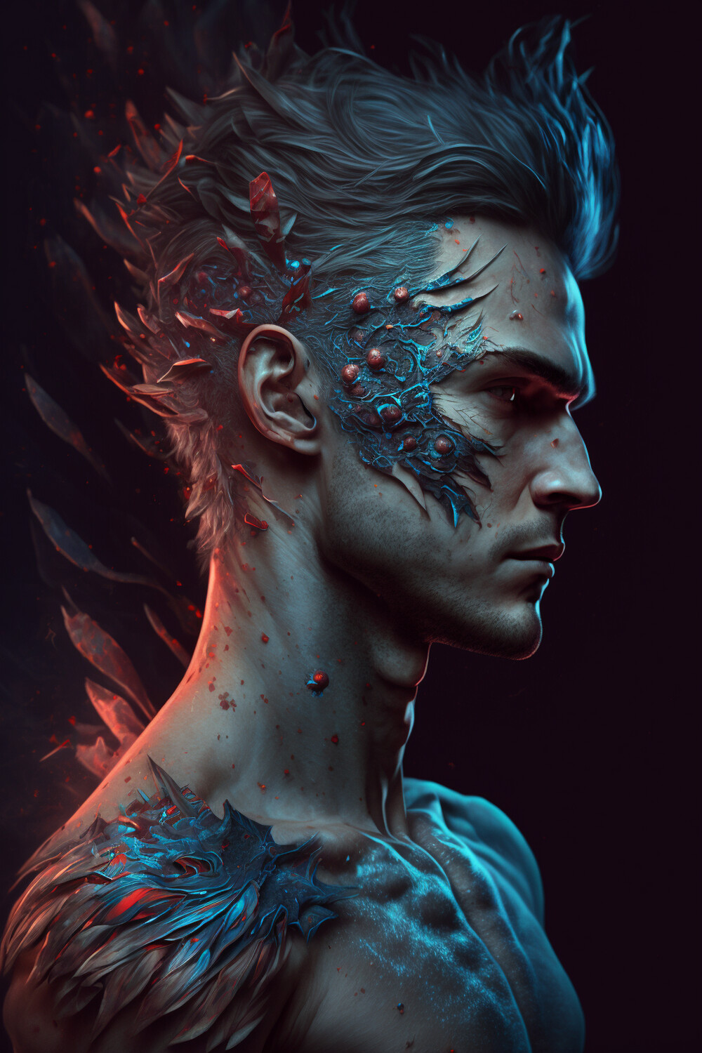 Integrated Art Male Portrait
