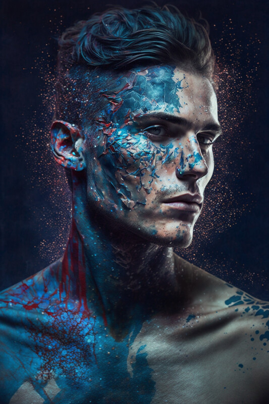 Integrated Art Male Portrait