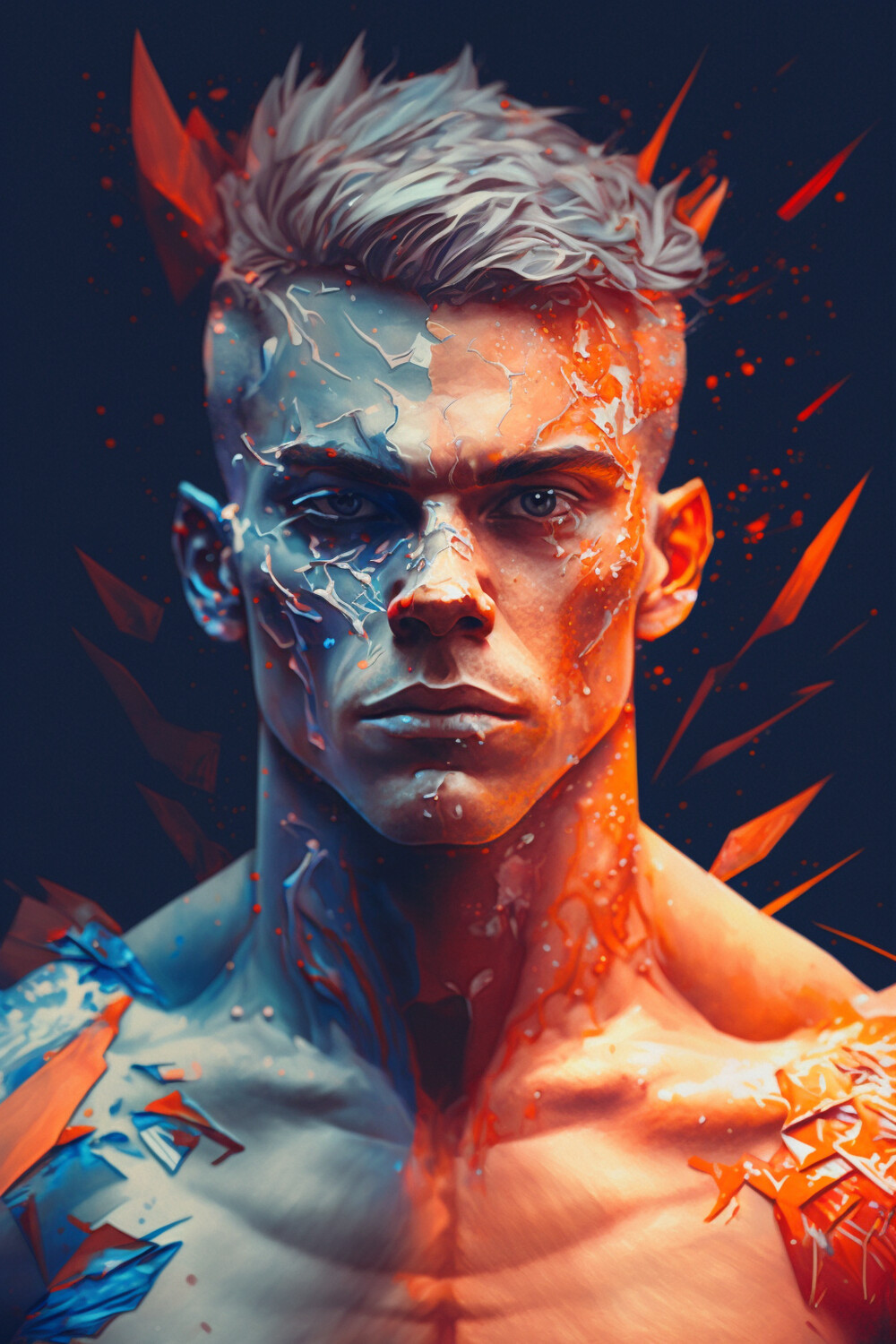 Integrated Art Male Portrait