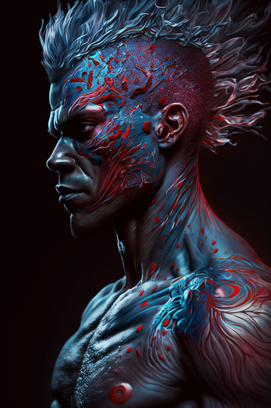 Integrated Art Male Portrait