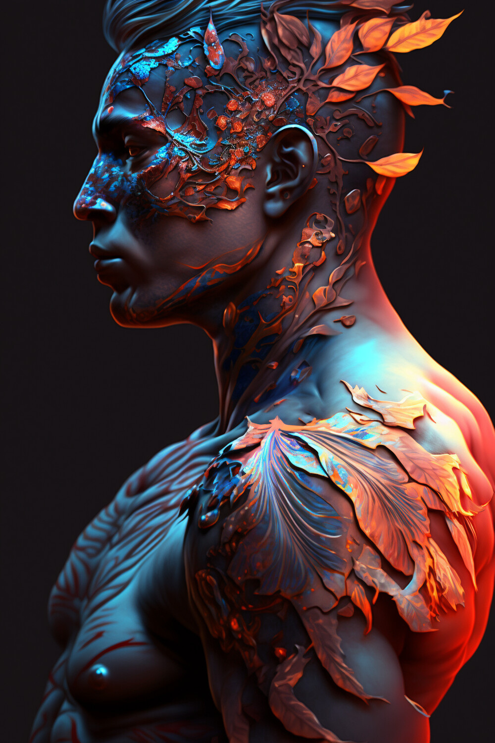 Integrated Art Male Portrait
