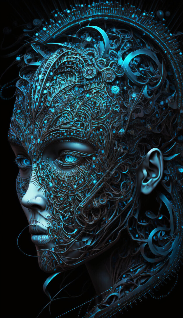 Medieval Face Art Portrait