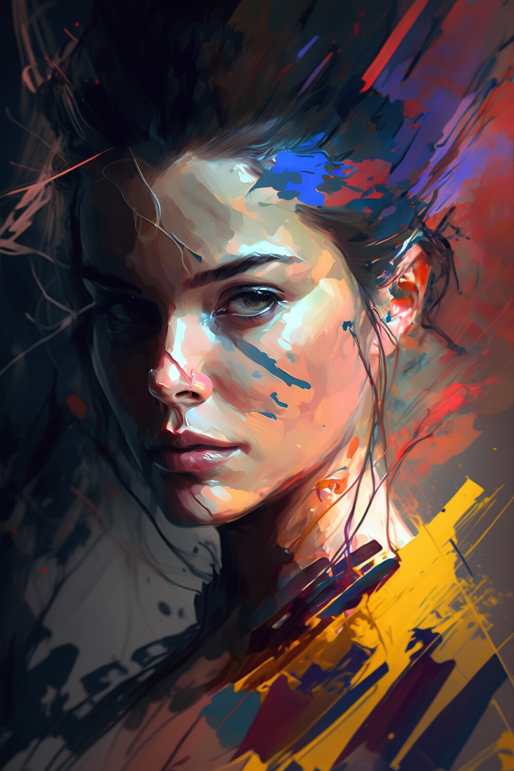 Abstract Realism Girl