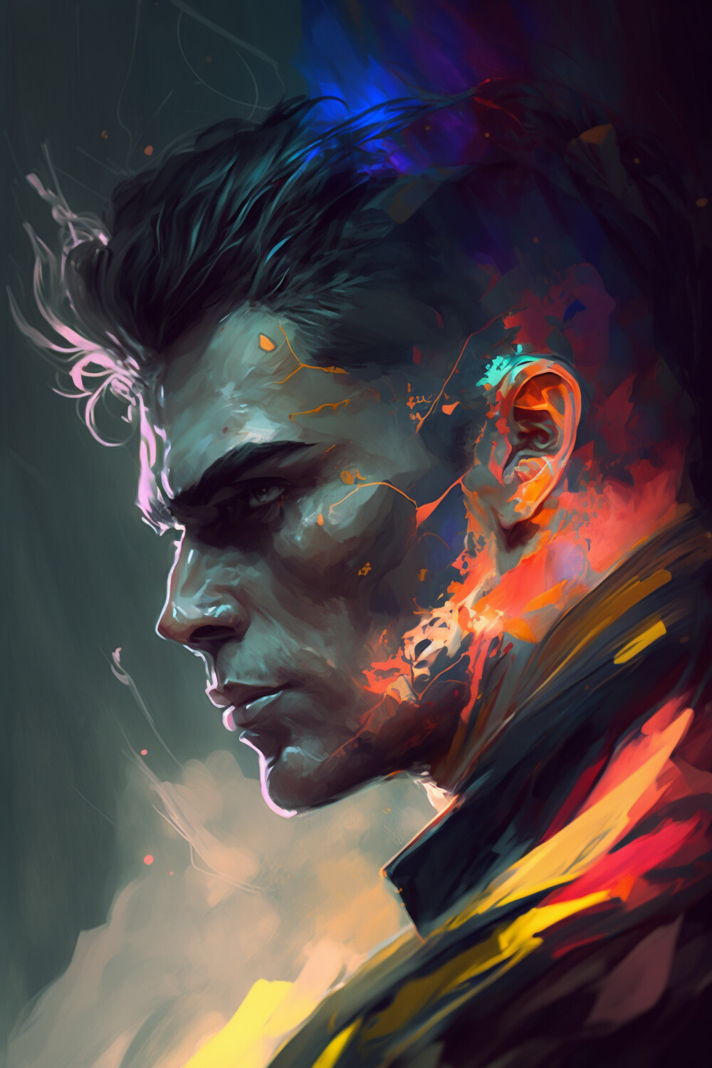 Abstract Realism Man