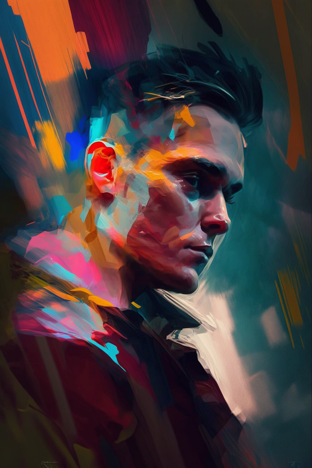 Abstract Realism Man