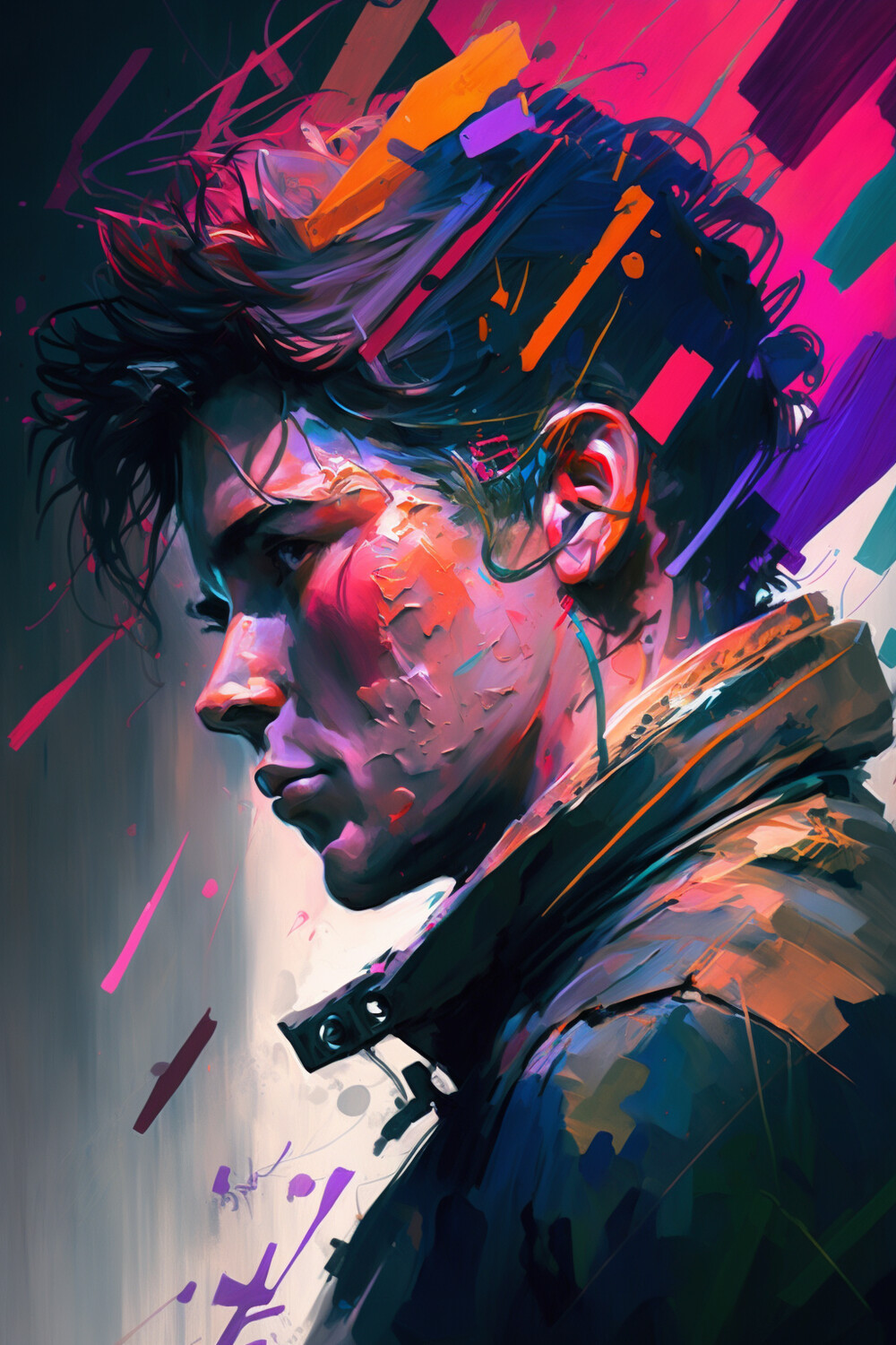 Abstract Realism Man