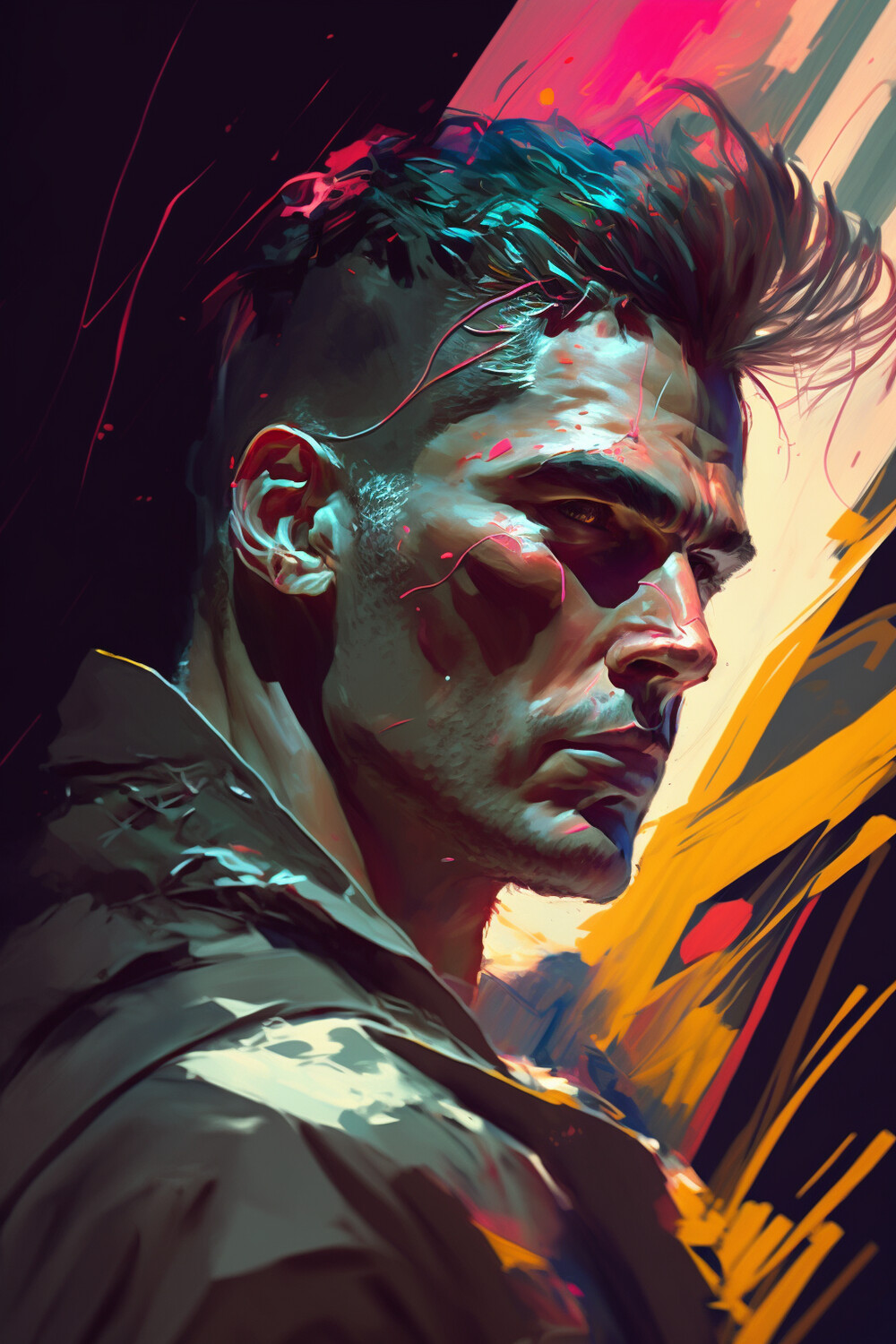 Abstract Realism Man