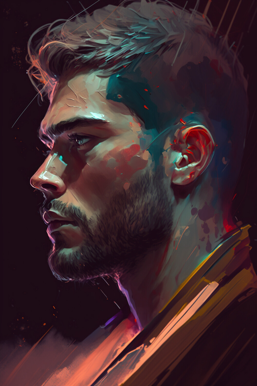 Abstract Realism Man