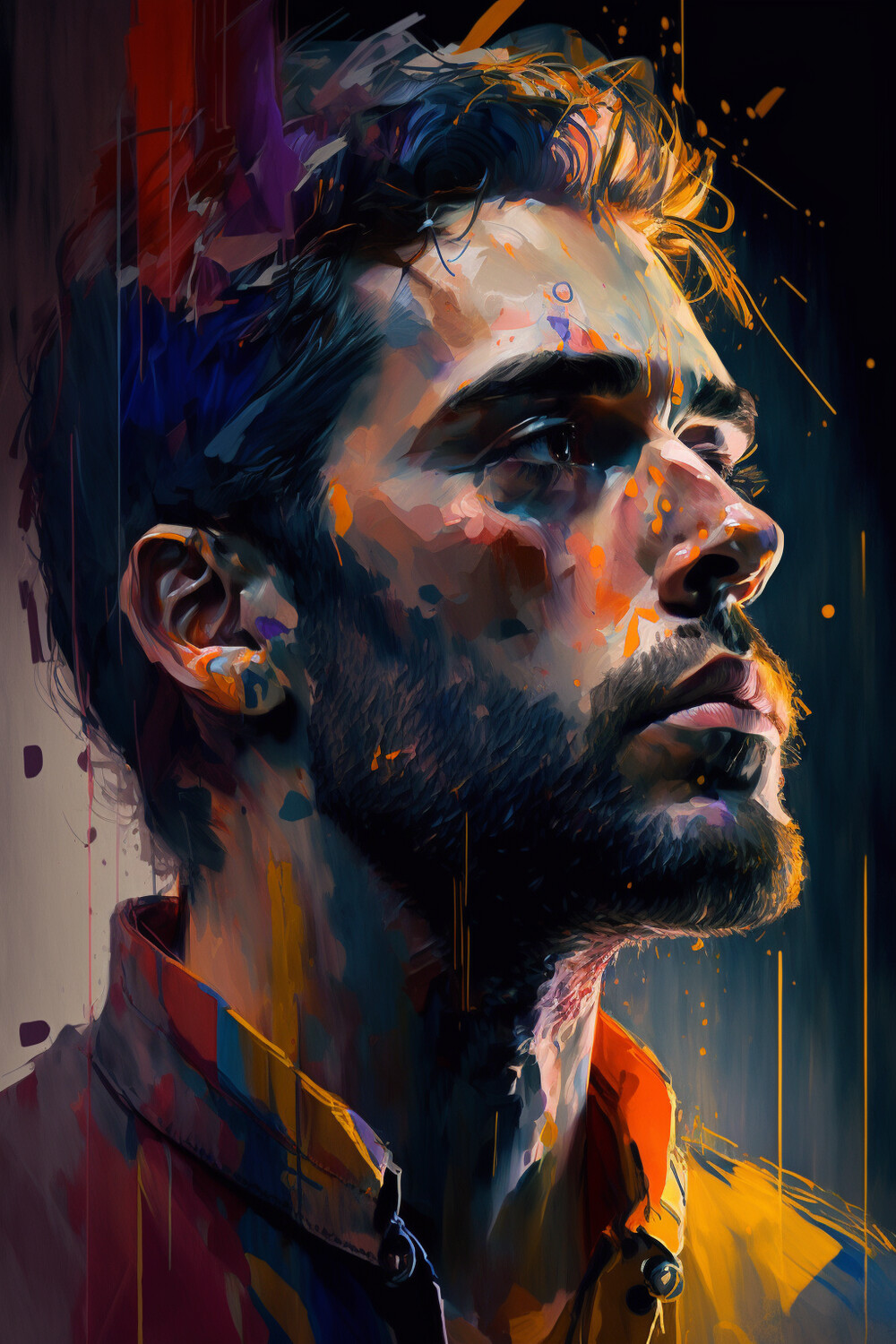 Abstract Realism Man